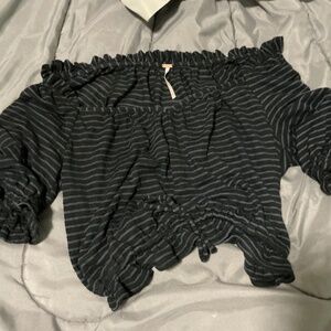 Free People black puffy short sleeves S